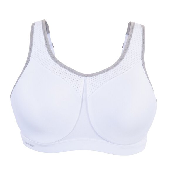 Glamorise 36H High-Impact SPORT Bra Underwired WICKS-U-DRY SUPPORT White NEW - Picture 16 of 16